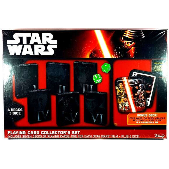 Cartamundi Disney Star Wars PLAYING CARD COLLECTOR'S SET, New, See Pics/Descr. - Picture 1 of 6